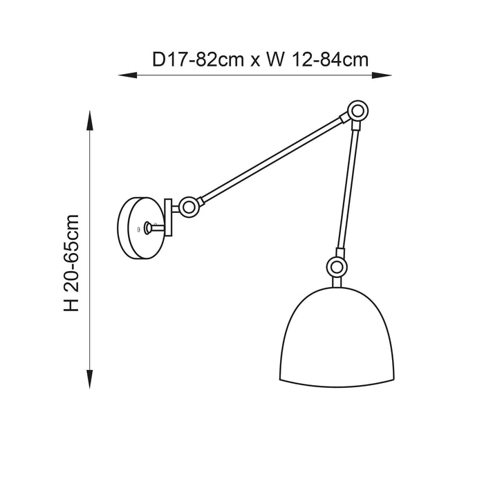 lehal brass wall light 1 by Endon Lighting Kitchen Lights