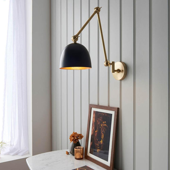 Lehal Brass Wall Light 93142,Endon Lighting hallway lighting close up