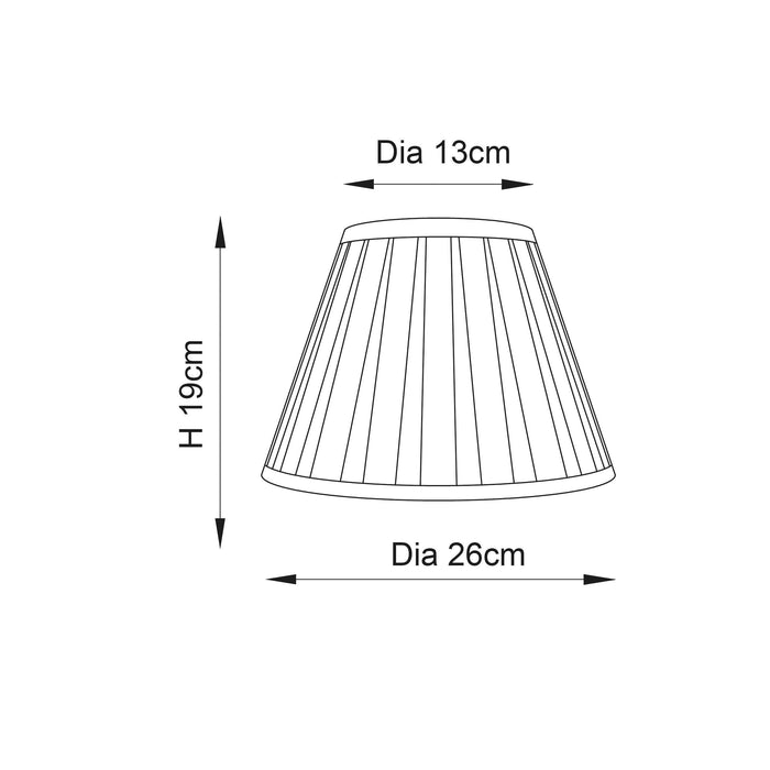 carla cream 10 inch 1lt shade by Endon Lighting Living Room Close Up 178