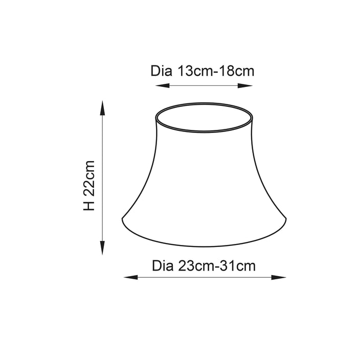 celia 12 cream 1lt shade by Endon Lighting Living Room  Unlit Shot