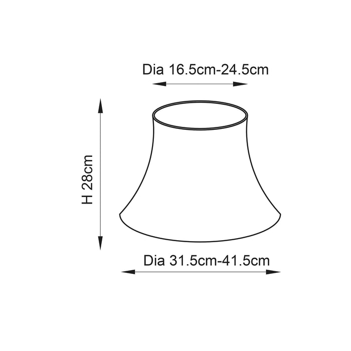 celia 16 cream 1lt shade by Endon Lighting Bedroom Hero Shot