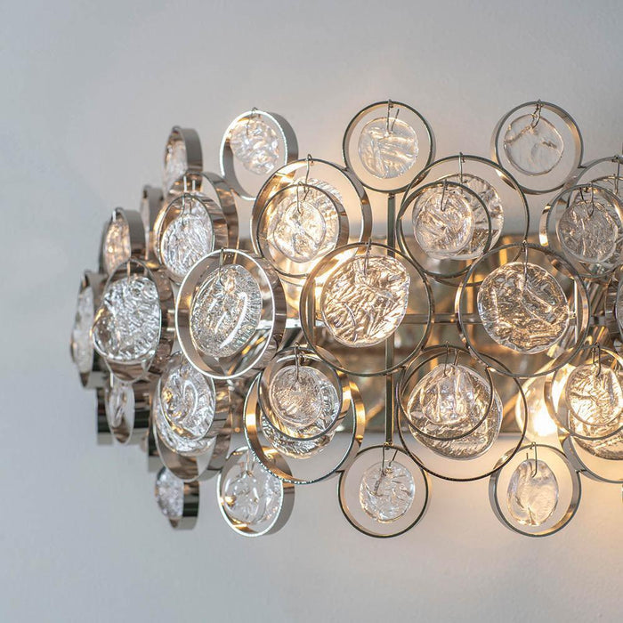 marella nickel finish wall light by Endon Lighting Living Room  Unlit Shot