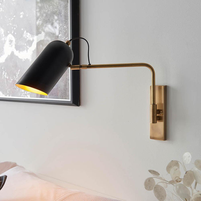 Navren Brass Wall Light 93145,Endon Lighting, living room image
