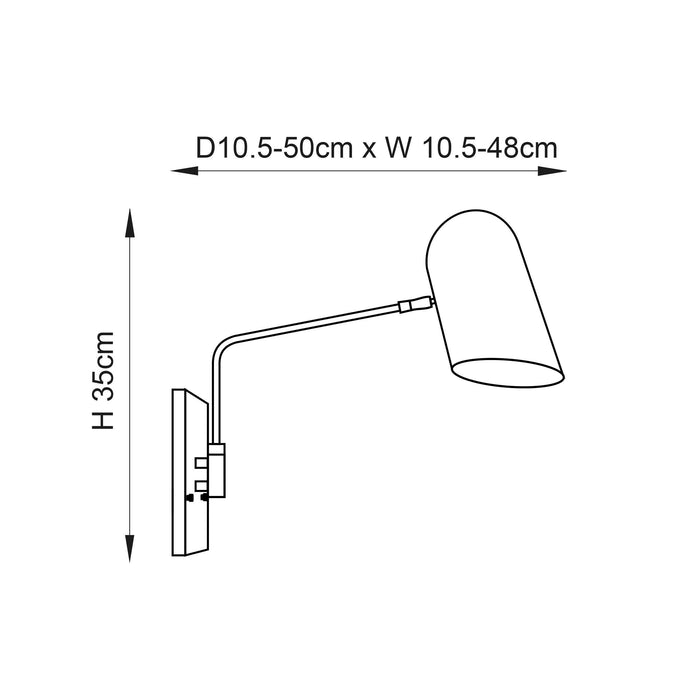 navren brass wall light 1 by Endon Lighting Kitchen Lights
