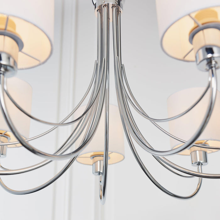 Endon Phantom 7 Arm Chrome Ceiling Pendant Endon Lighting-Ceiling Pendant Lights-Endon Lighting hallway lighting photo Tiffany Lighting Direct