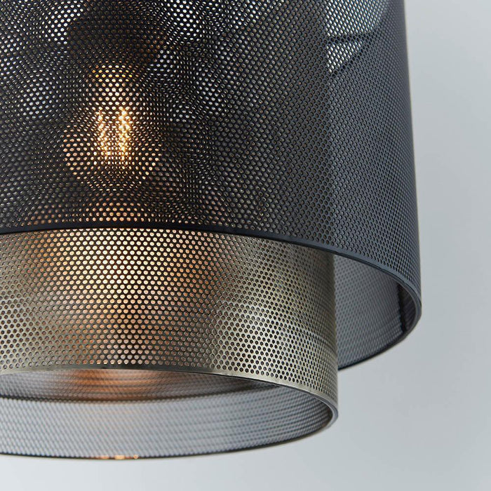 plexus 1 brass finish light pendant small by Endon Lighting Bedroom Hero Shot