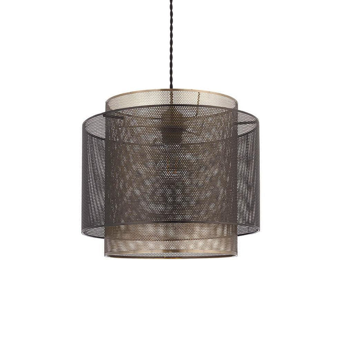 plexus 1 brass finish light pendant small by Endon Lighting Hallway lights Close Up