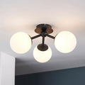 pulsa 3 light semi flush bathroom ceiling light light by Endon Lighting Bedroom Hero Shot