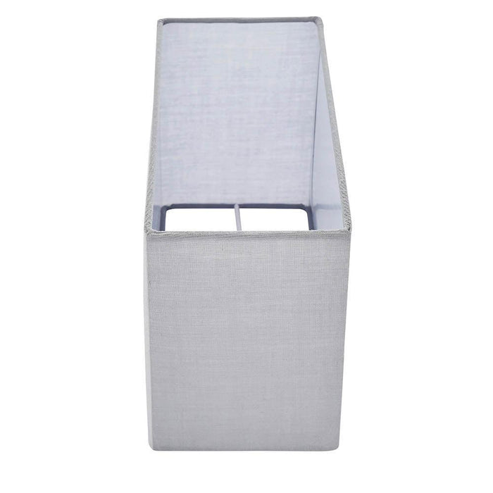 rectangular 1 light lamp shade grey by Endon Lighting Living Room Family Shot