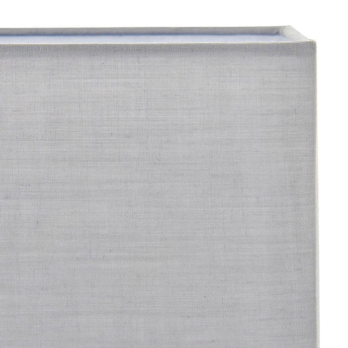 rectangular 1 light lamp shade grey by Endon Lighting Bedroom Hero Shot