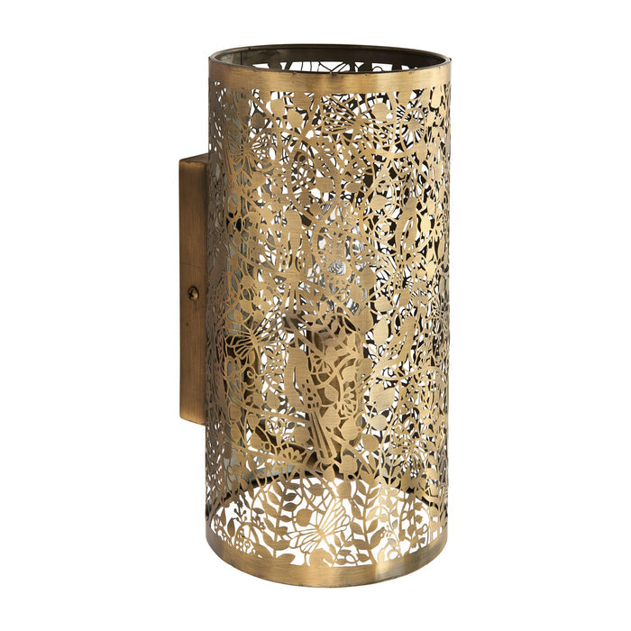 Endon Secret Garden Antique Brass Wall Light 70105 - Unlit