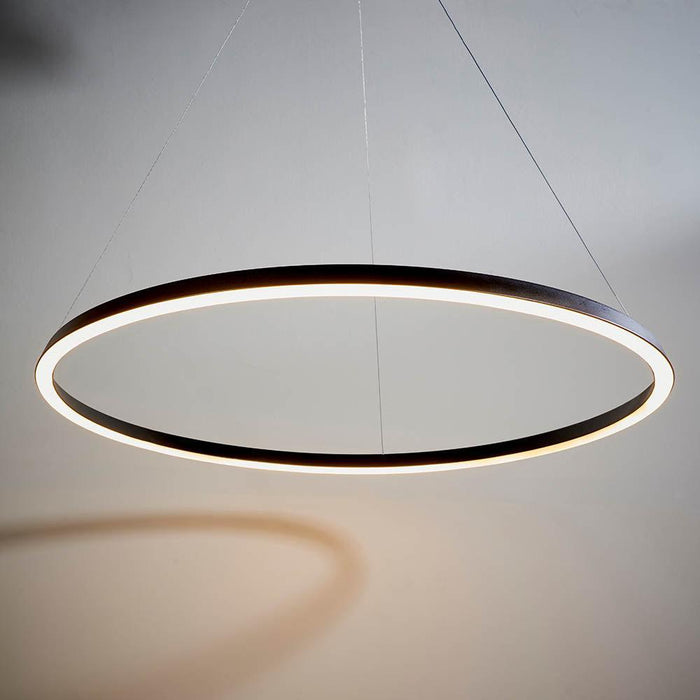 Endon Staten 1 Light Matt Black Pendant Ceiling Light-Ceiling Pendant Lights-Endon Lighting living room close. up unlit Tiffany Lighting Direct
