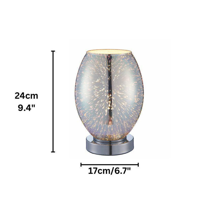 Endon Stellar 1 Light Glass Table Lamp 3