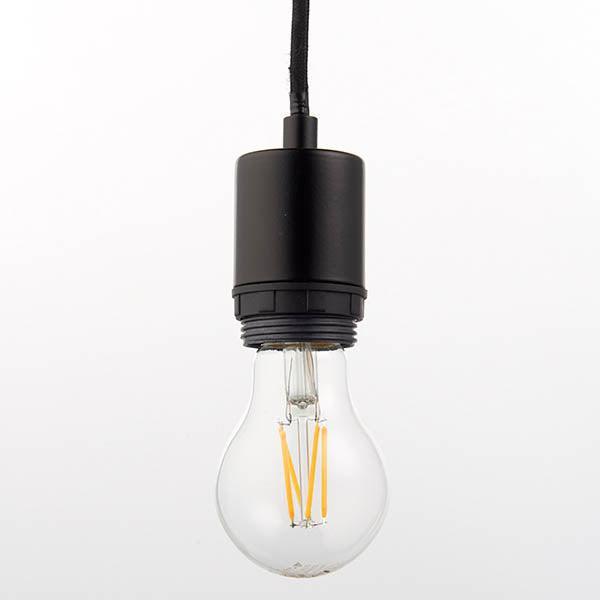 Endon Studio 1 Light Medium Black Ceiling Pendant Light (Fixing Only)-Ceiling Pendant Lights-Endon Lighting Living Room Close Up Lighting Tiffany Lighting Direct