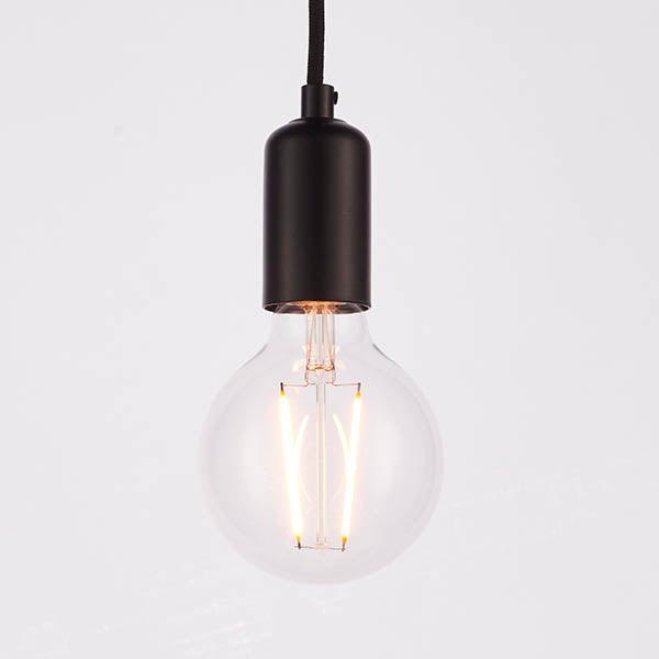 Endon Studio 6 Light Black Ceiling Pendant Light-Ceiling Pendant Lights-Endon Lighting Living Room Close Up Lighting Tiffany Lighting Direct