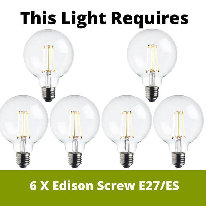 studio 6lt semi flush ceiling light by Endon Lighting LED Lamp Bulb Guide
