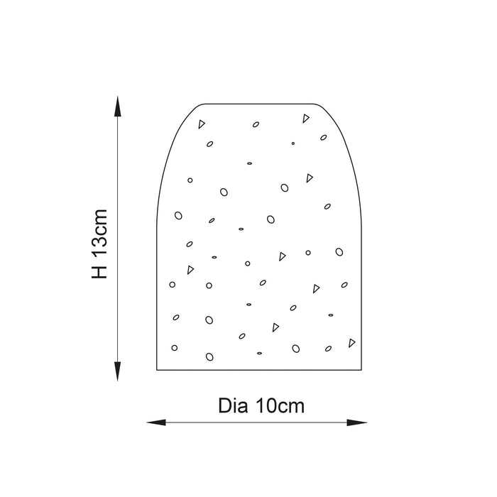 Endon Terrazzo 1 Light White Table Lamp-Endon Lighting-Living-Room-Tiffany Lighting Direct-[image-position]