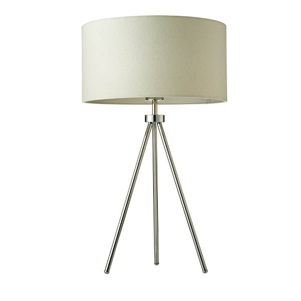 Endon Tri 1 Light Chrome Table Lamp — close-up detail