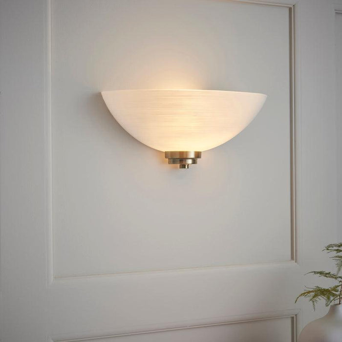 Welles Antique Brass Finish Uplighter Wall Light WELLES-1WBAB side