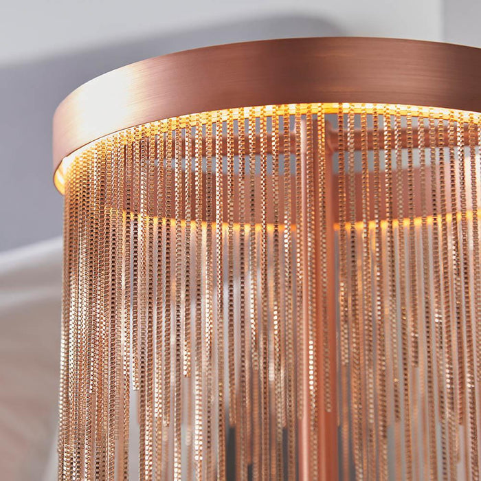 Endon Zelma 1 Light Copper Table Lamp 4