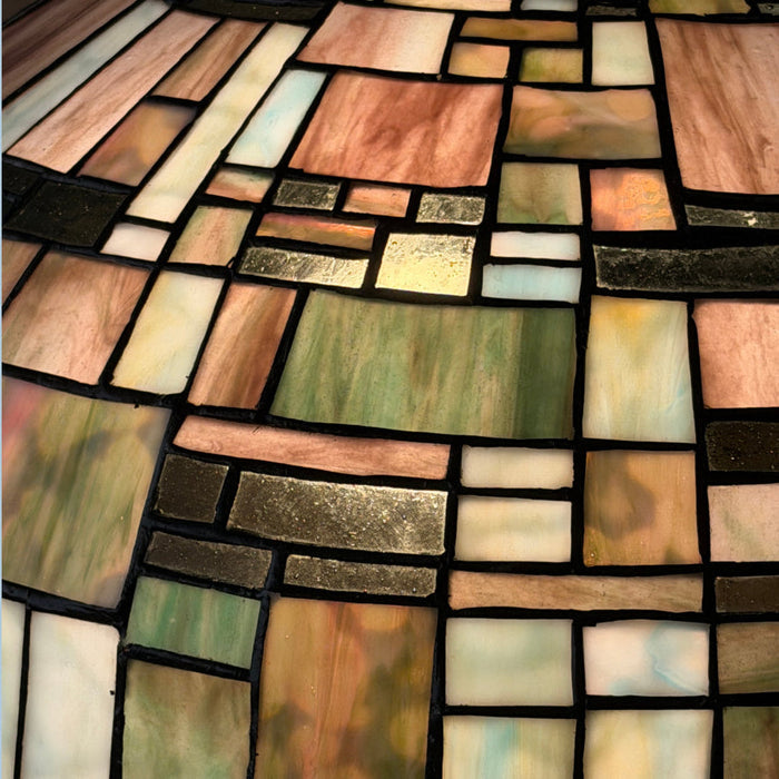 Falling Water Inverted Tiffany Ceiling Light (ADJ Chain) — lifestyle setting