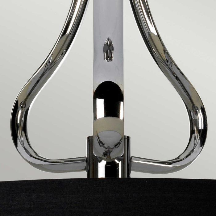 elstead falmouth 3 light semi flush polished chrome bathroom light Close Up LED Bulb