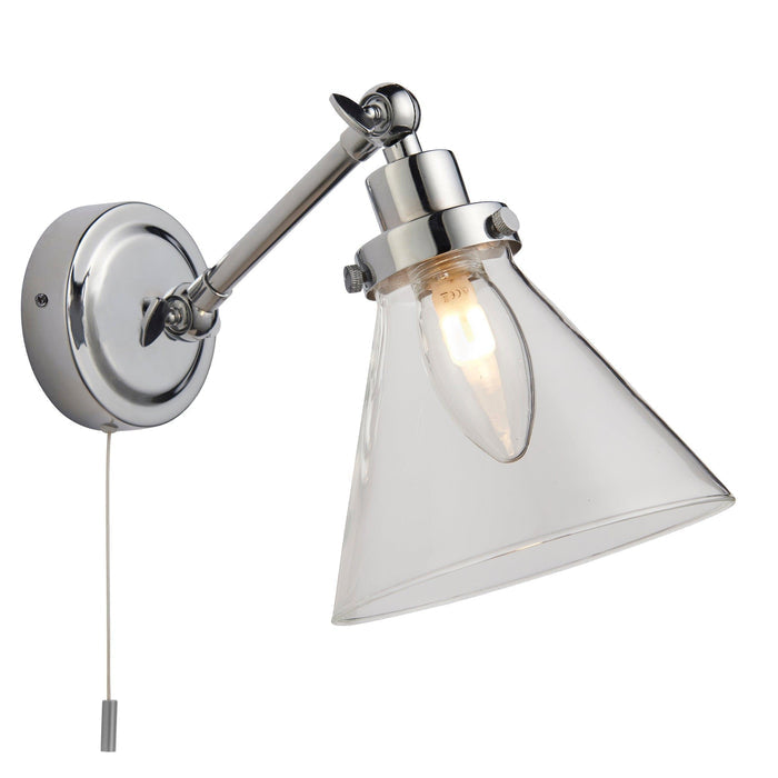 faraday chrome finish bathroom wall light by Endon Lighting Living room image