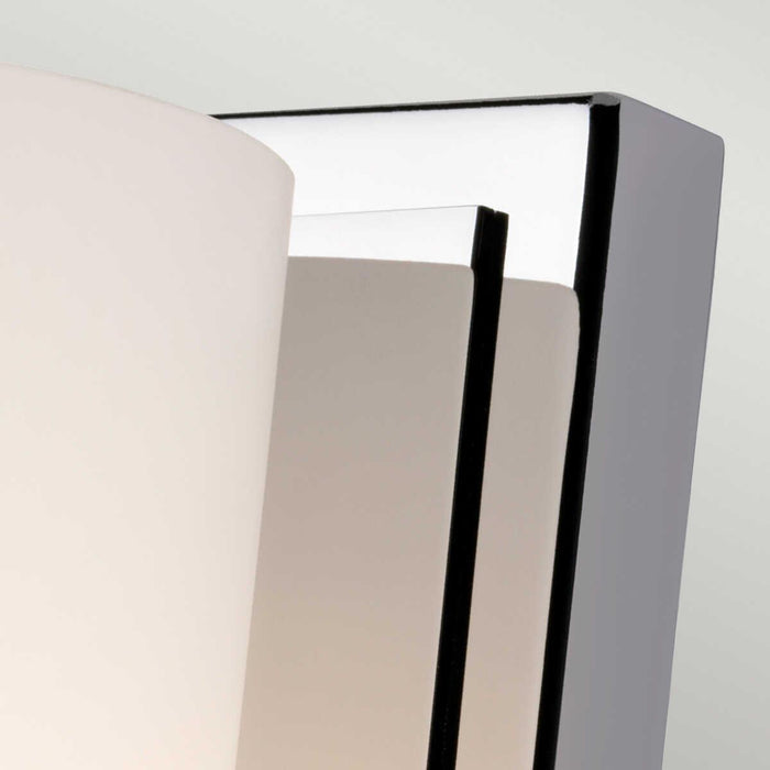 feiss amalia small polished chrome bathroom wall light Detailed Close Up