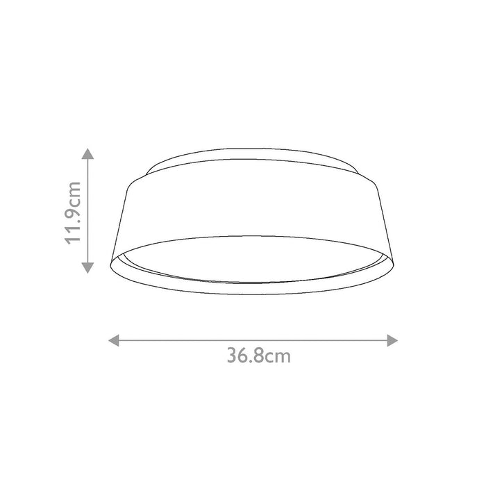 Feiss Asher 3 Light Matte White Flush Ceiling Light — alternate view