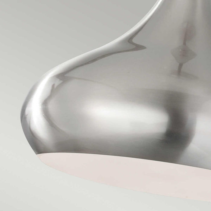 Feiss Beso Bushed Steel Pendant Ceiling Light-Ceiling Pendant Lights-Elstead Lighting-7-Tiffany Lighting Direct
