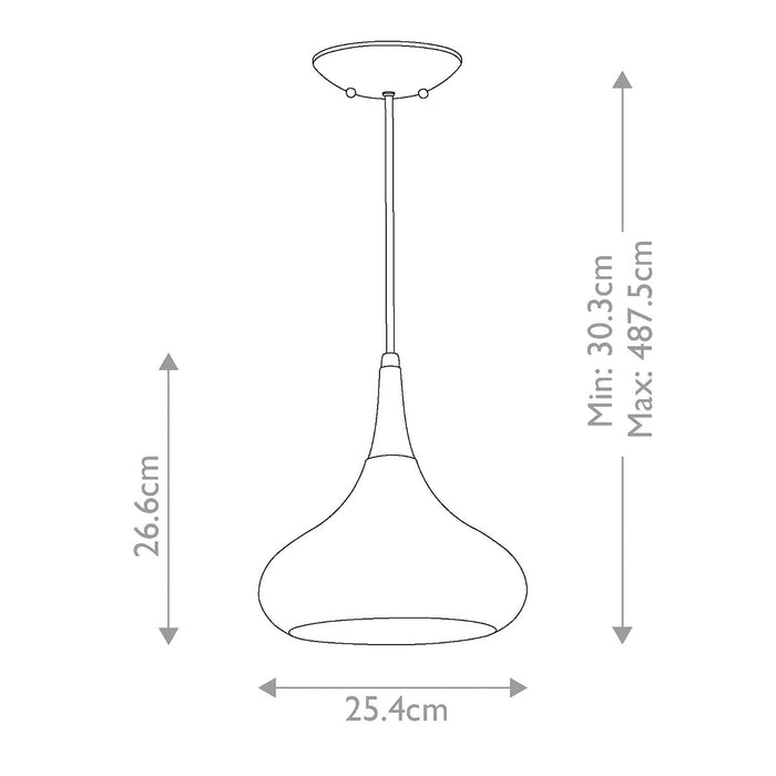 Feiss Beso Dark Bronze Pendant Ceiling Light — close-up detail