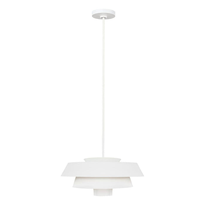 Feiss Brisbin 1 Light Matte White Pendant Ceiling Light-Ceiling Pendant Lights-Elstead Lighting-1-Tiffany Lighting Direct