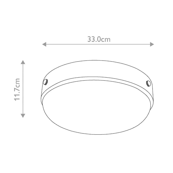 Feiss Cadence Antique Brass Flush Ceiling Light — close-up detail