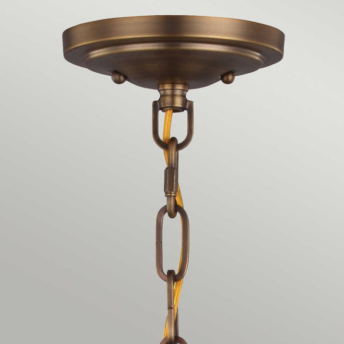 Feiss Cadence Mini Brass/Black Pendant Ceiling Light-Ceiling Pendant Lights-Elstead Lighting-5-Tiffany Lighting Direct