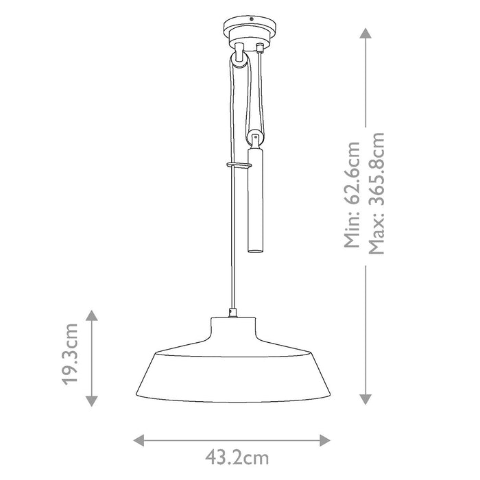 Feiss Candor 1 Light Matte White Pendant Ceiling Light — close-up detail