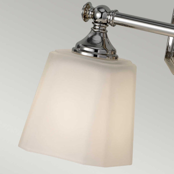 feiss concord 2 light above mirror polished chrome bathroom light Close Up LED Bulb