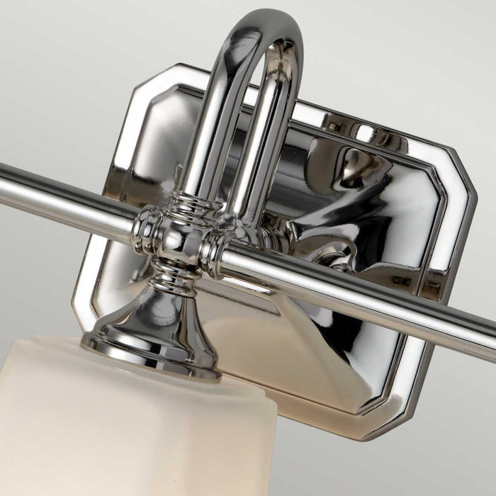 feiss concord polished chrome finish 3 light bathroom above mirror light Detailed Close Up