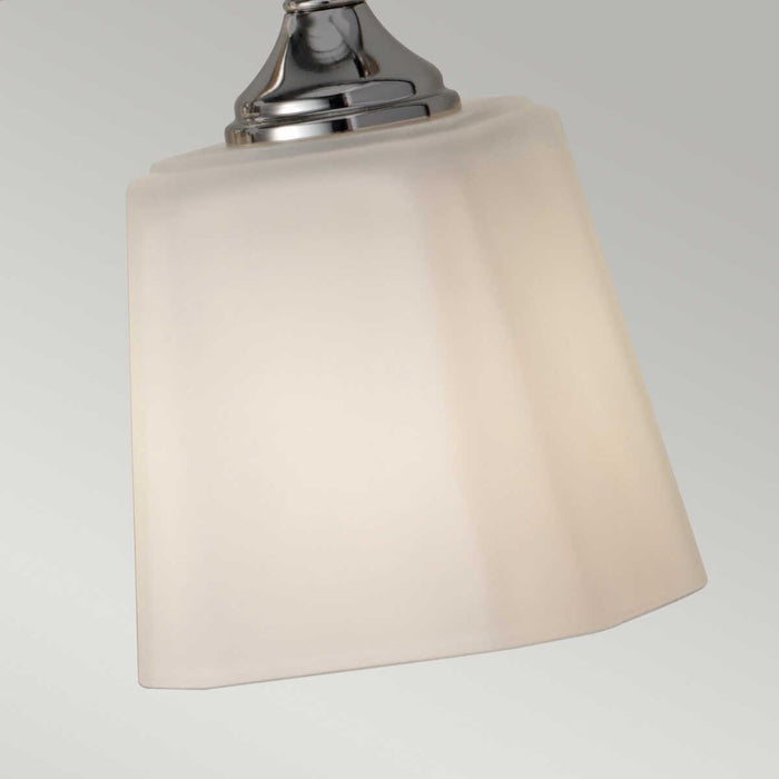feiss concord polished chrome finish 4 light bathroom above mirror light Detailed Close Up