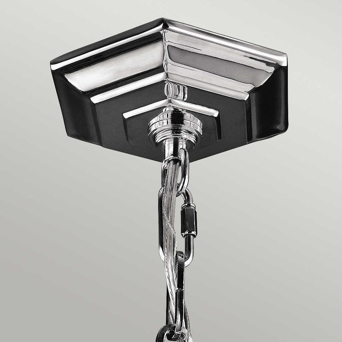 Feiss Corinne 3 Light Nickel Medium Pendant Ceiling Light-Ceiling Pendant Lights-Elstead Lighting-2-Tiffany Lighting Direct