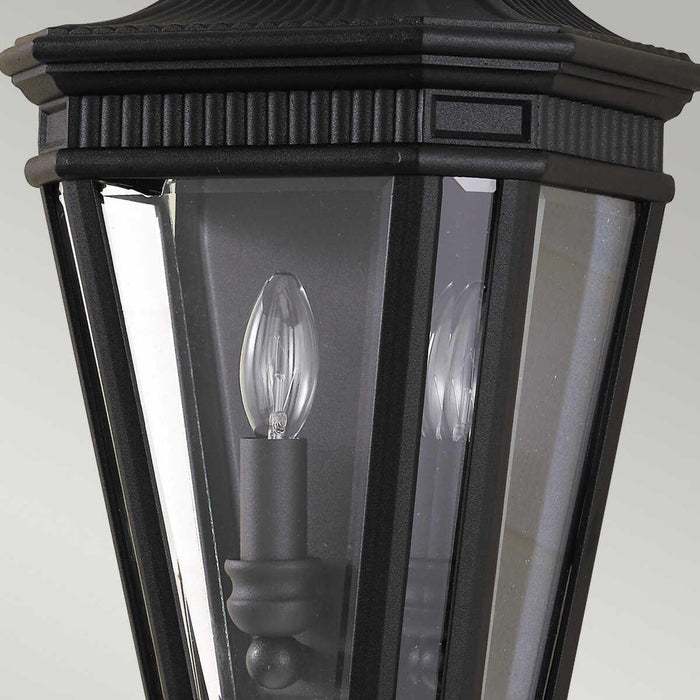 elstead cotswold lane black outdoor half wall lantern Living Room Close Up