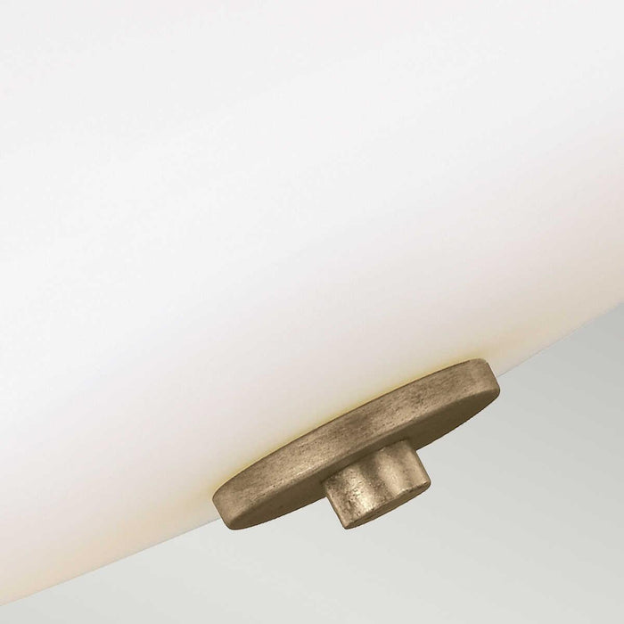 Feiss Evington 2 Light Semi-Flush Gold Ceiling Light Living room dimmable image