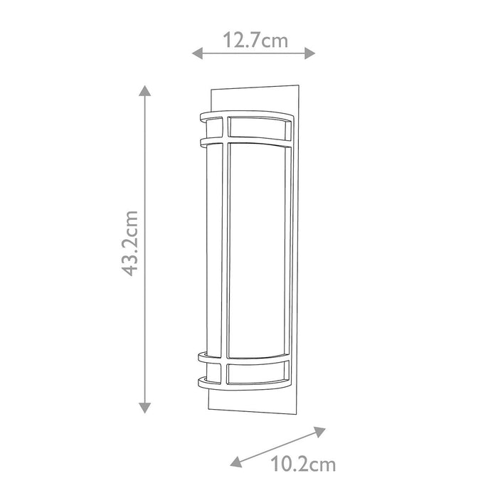 Feiss Fusion 2 Light Grecian Bronze Wall Light — close-up detail