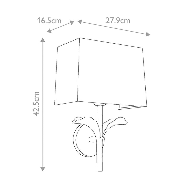 Feiss Georgia 1 Light Aged Iron Wall Light — alternate view