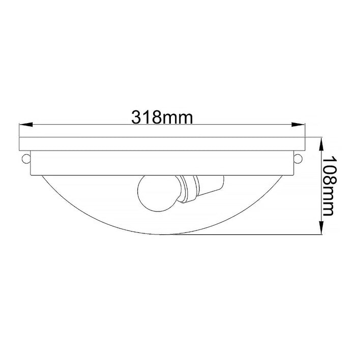 Feiss Gravity 2 Light Flush Polished Nickel Ceiling Light — close-up detail