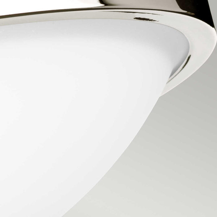 Feiss Gravity 2 Light Flush Polished Nickel Ceiling Light Living room wide shot
