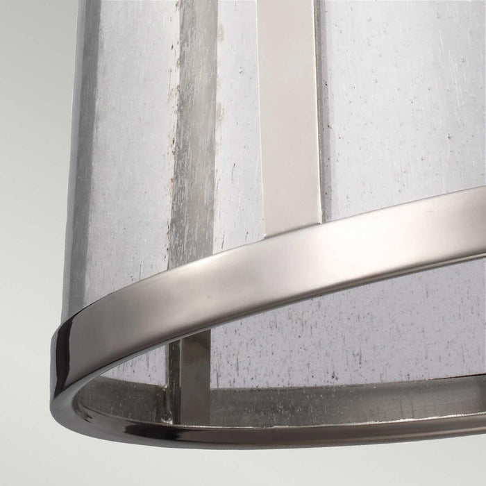 Feiss Harrow Medium Ceiling Lantern 1 Light Nickel-Ceiling Pendant Lights-Elstead Lighting-4-Tiffany Lighting Direct