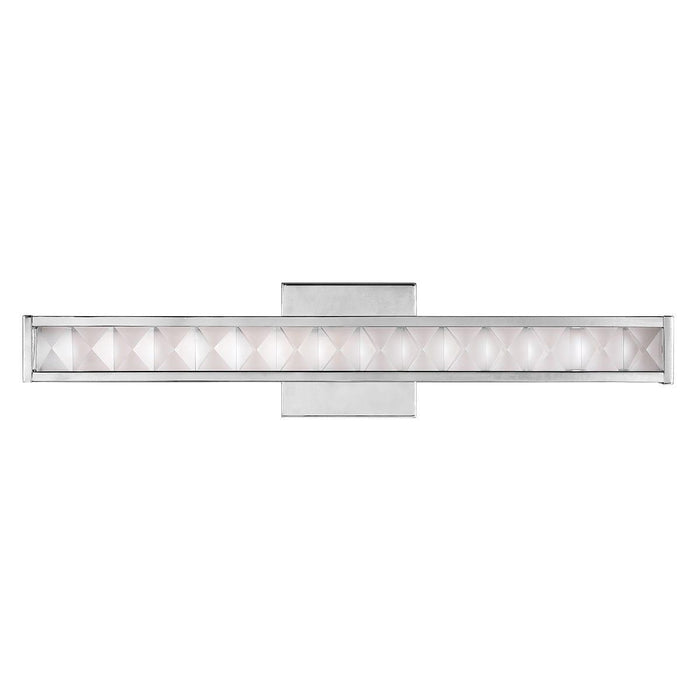 feiss jessie 1 light led polished chrome bathroom wall light
