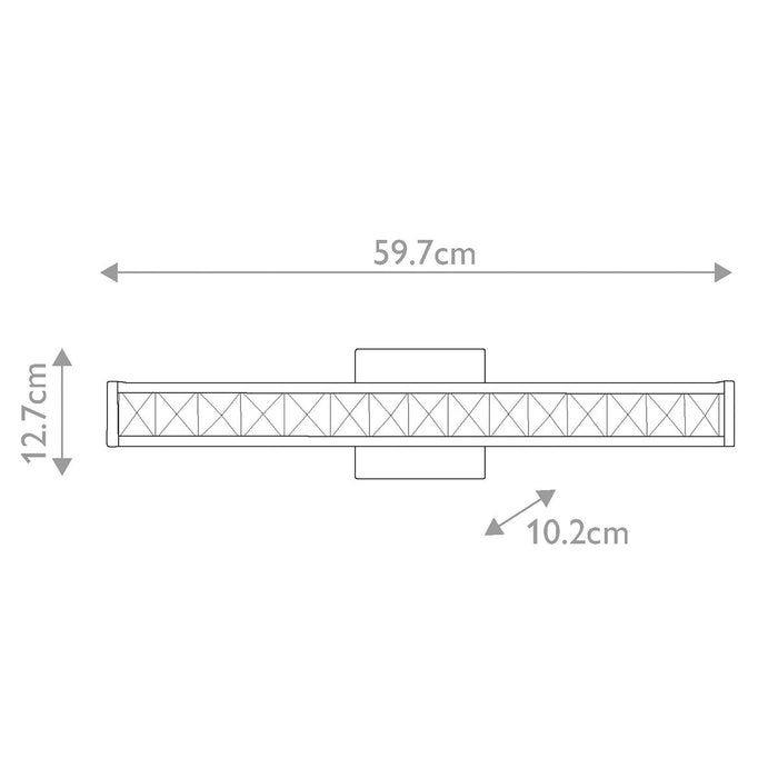 Feiss Jessie 1 Light LED Polished Chrome Bathroom Wall Light — close-up detail