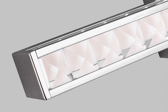 feiss jessie 1 light led polished chrome bathroom wall light Close Up