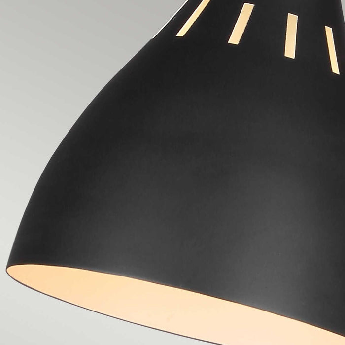 Feiss Joan 1 Light Black & Brass Traditional Table Lamp 5